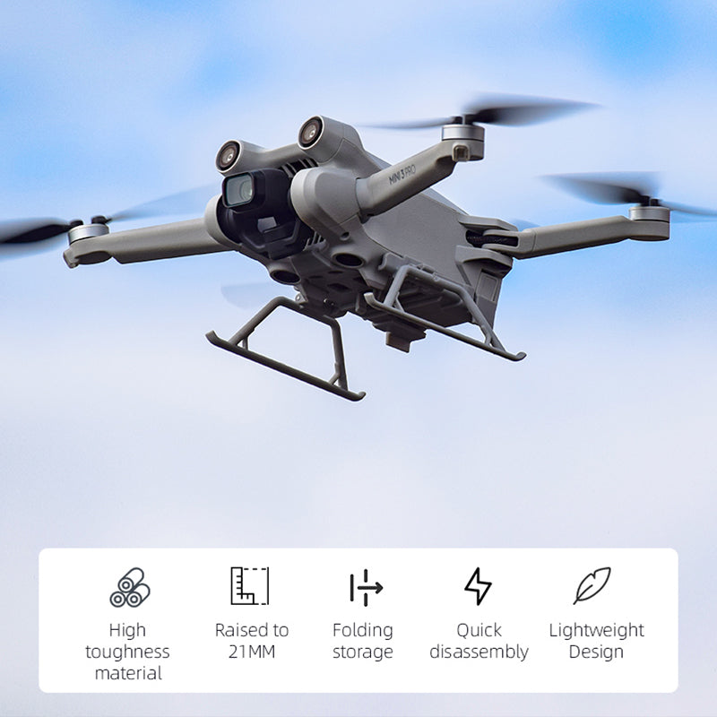 BRDRC EWB9319 For DJI Mini 3 Pro Landing Gear Foldable Drone Height Extension Sled Shape Protector