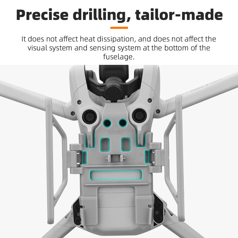 BRDRC EWB9319 For DJI Mini 3 Pro Landing Gear Foldable Drone Height Extension Sled Shape Protector