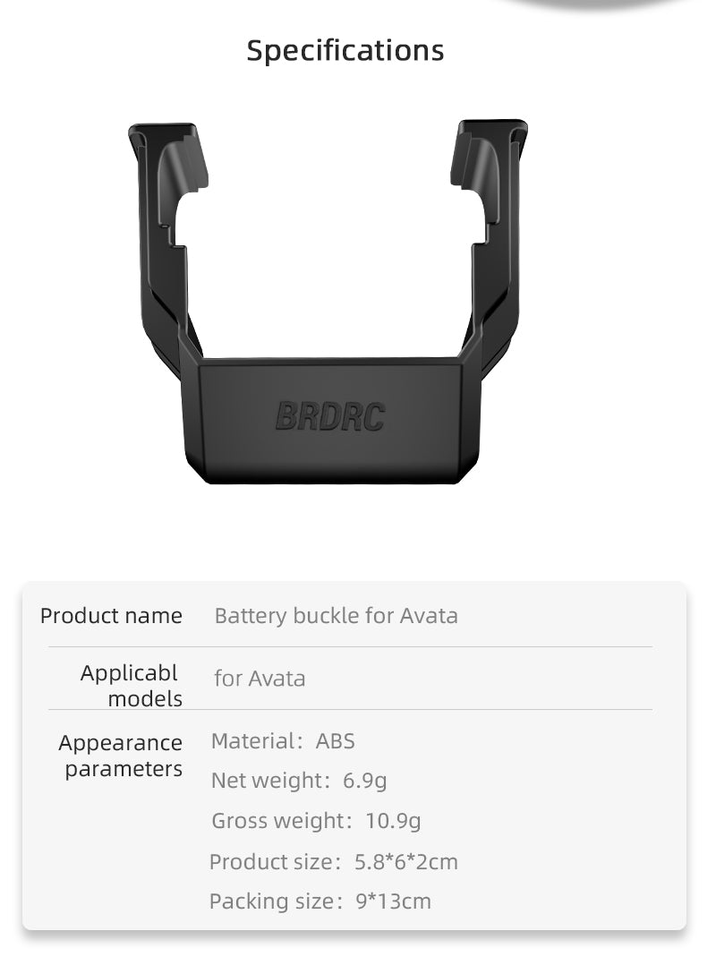 EWB9415 Wear-Resistant Battery Cover for DJI Avata Battery Buckle RC Drone Replacement Parts