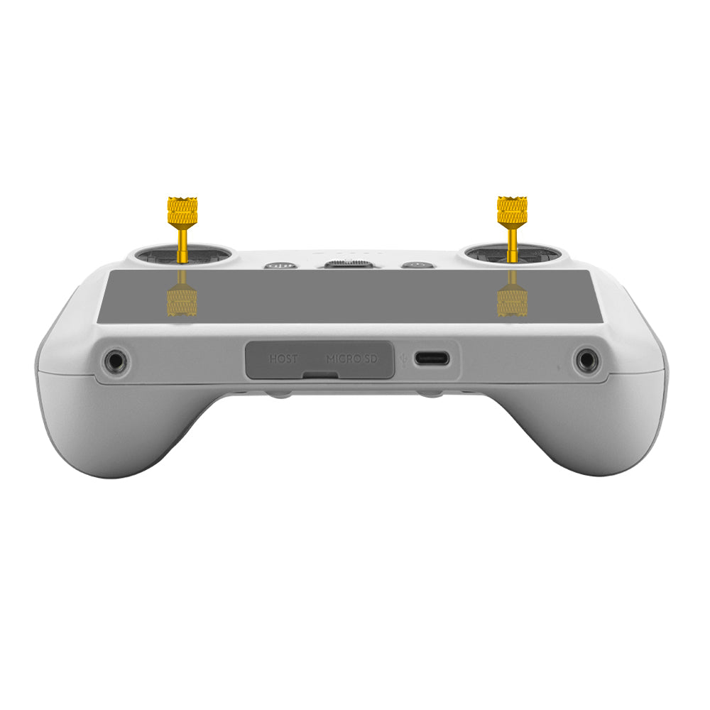 EWB9409 For DJI Mini 3 Pro Remote Controller 1 Pair Thumb Rocker Aluminum Alloy Control Joysticks - Gold