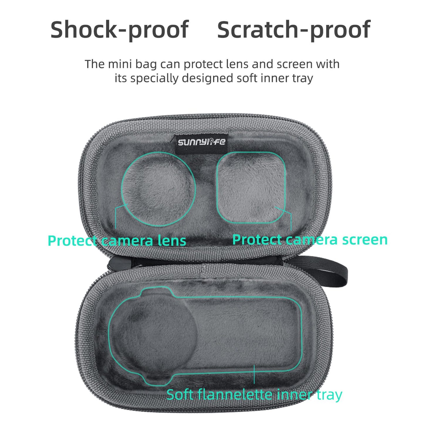Uniqkart IST-B496 for Insta360 X3 / ONE X2 / X Storage Bag Anti-scratch Camera Protective Case