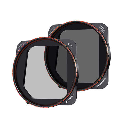 K&amp;F CONCEPT SKU.1889 For DJI Mavic 3 / Mavic 3 Cine, 2Pcs Filter Set 5-Gear Adjustable ND2-ND32 Filter + CPL Filter Multi-Coated Lens Filters