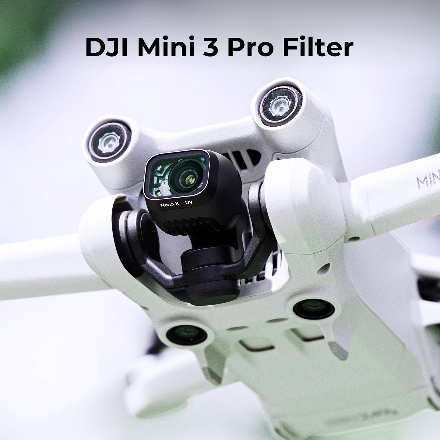 K&amp;F CONCEPT KF01.2034 Waterproof Multi-Coated UV Filter for DJI Mini 3 Pro Anti-Scratch Filter HD Single Side Anti-Reflective Green Film Filter