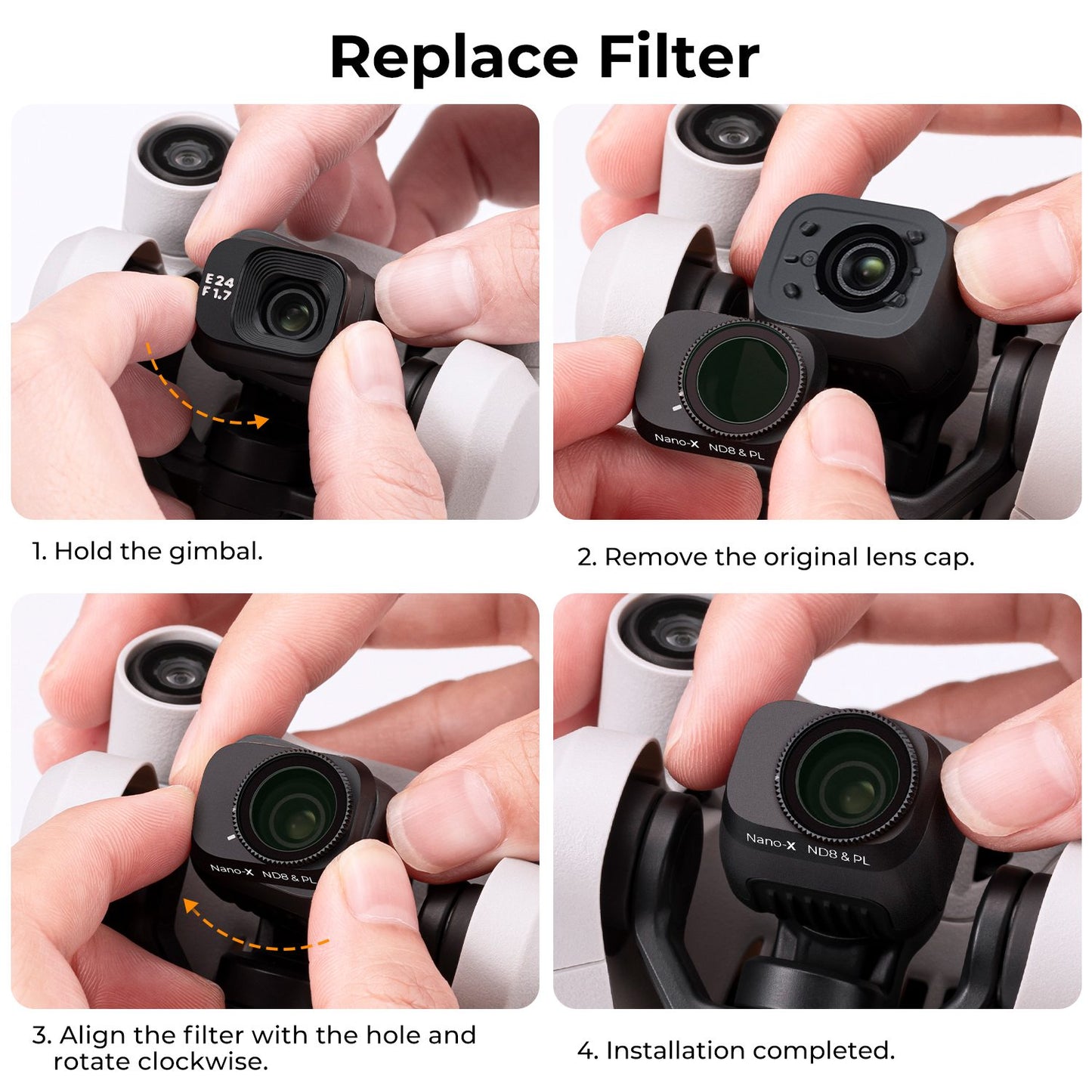 K&amp;F CONCEPT KF01.2034 Waterproof Multi-Coated UV Filter for DJI Mini 3 Pro Anti-Scratch Filter HD Single Side Anti-Reflective Green Film Filter