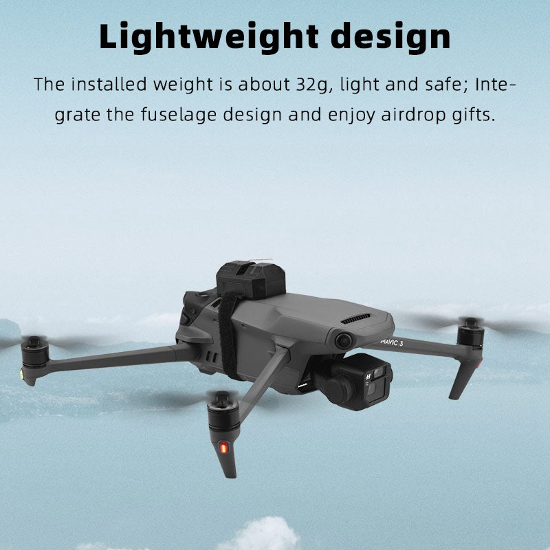 DJI-9519 Universal Delivery Drop Transport Thrower for DJI Mavic 3 / Mini 3 Pro / Mavic Air 2  /  FIMI X8SE Drone Release Fishing Bait Carrying Wedding Proposal Device