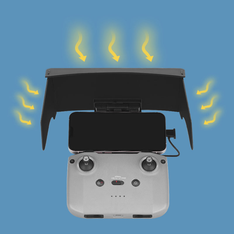 BRDRC DJI-9214 Sun Hood Cover Sunshade for DJI Mini 3 Pro RC-N1 Remote Control
