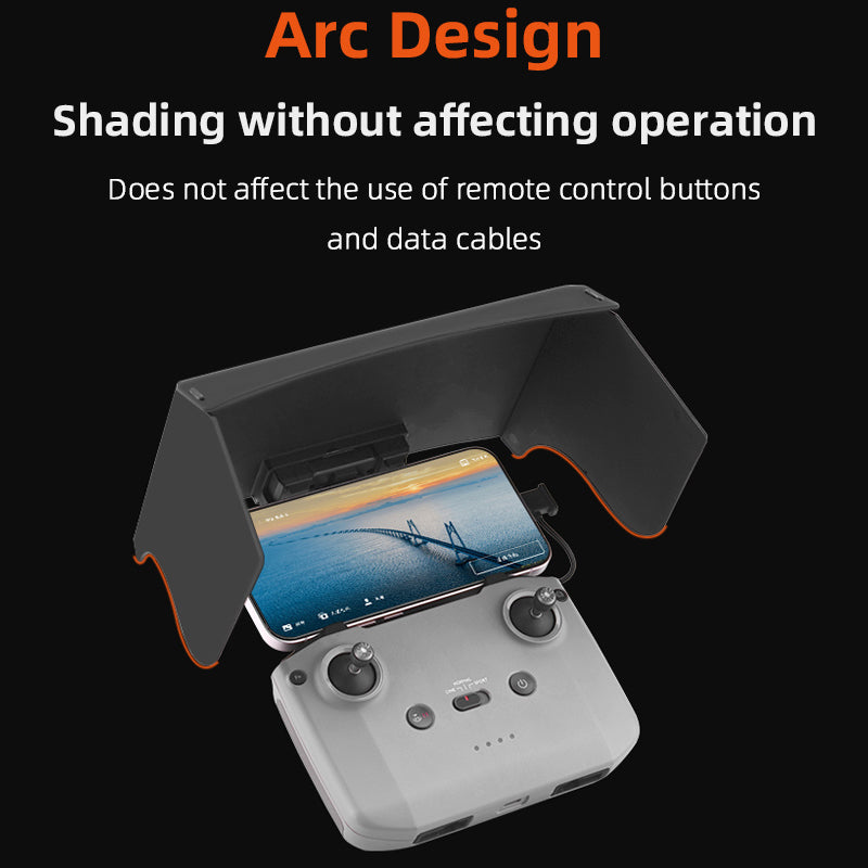 BRDRC DJI-9214 Sun Hood Cover Sunshade for DJI Mini 3 Pro RC-N1 Remote Control