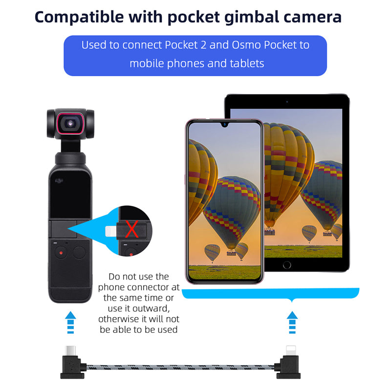 BRDRC DJI-8463 Compatible with DJI Mavic 3 Remote Control Data Line USB-C Adapter Connection Cable, Length: 30cm - Type-C to Micro USB