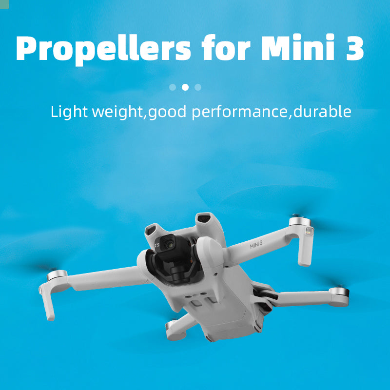 BRDRC-9632 Propeller Set for DJI Mini 3 Replacement Prop Blades Drone Accessories - Silver