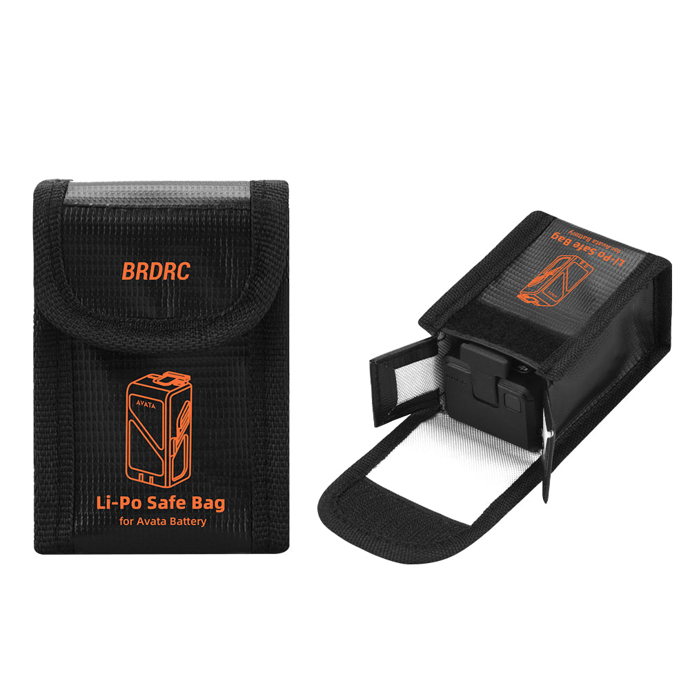 BRDRC DJI-9412 For DJI Avata Explosion-proof Battery Safety Storage Bag Lithium Battery Protective Pouch