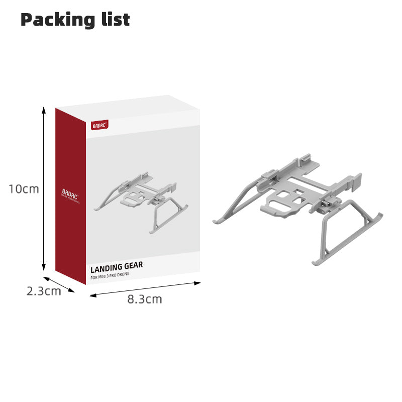BRDRC 9648 For DJI Mini 3 / Mini 3 Pro Folding Landing Gear RC Drone Accessories Leg Support Protector Extensions