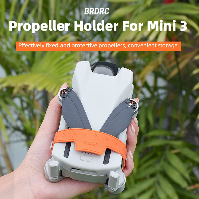 BRDRC BRD9658 For DJI Mini 3 / Mini 3 Pro Drone Propeller Holder Blades Stabilizer Propellers Guard Strap - Orange