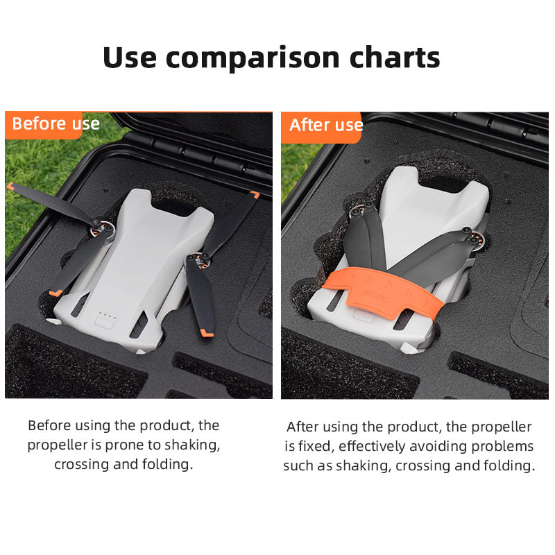 BRDRC BRD9658 For DJI Mini 3 / Mini 3 Pro Drone Propeller Holder Blades Stabilizer Propellers Guard Strap - Orange