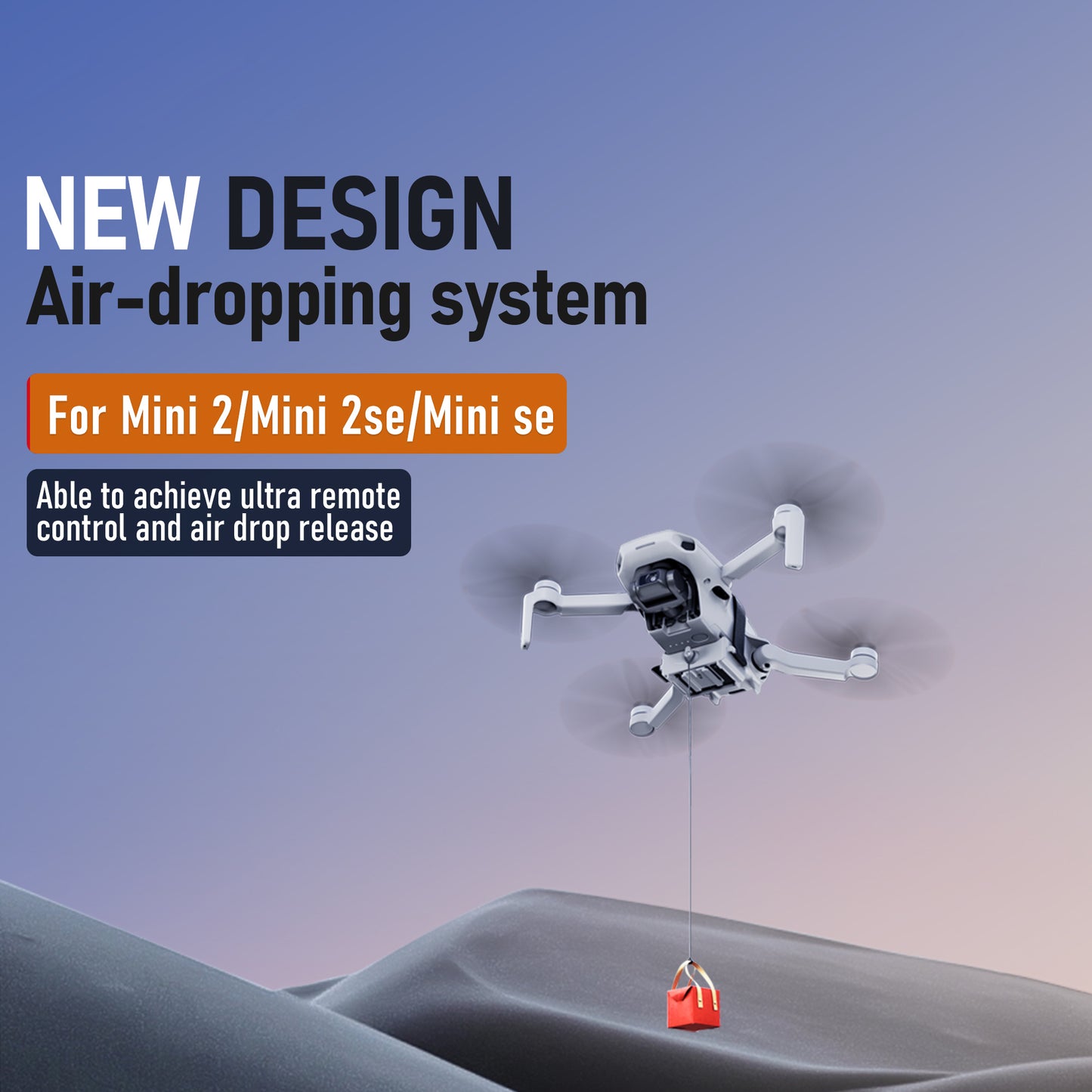 STARTRC 1116472 Air-Dropping System for DJI Mini 2 / Mini 2 SE / Mini SE Remote Thrower Delivery Device