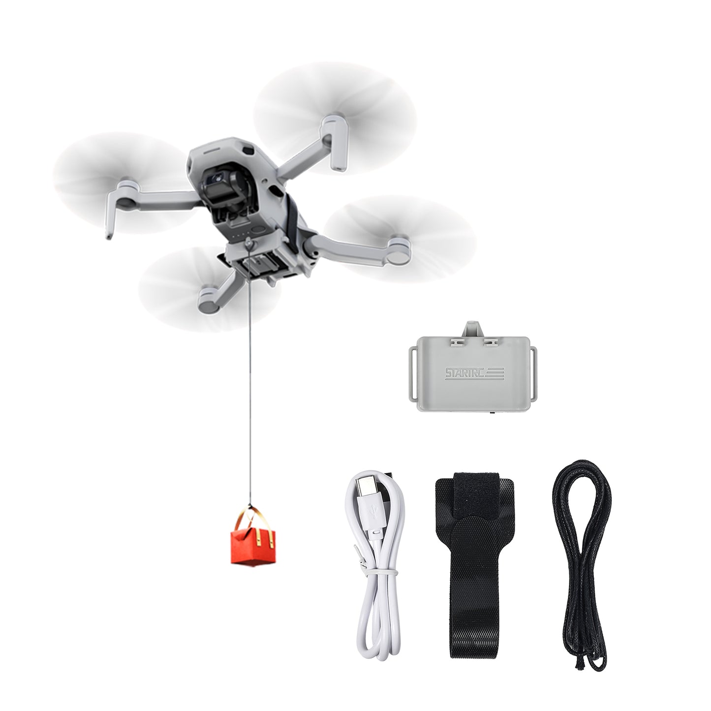 STARTRC 1116472 Air-Dropping System for DJI Mini 2 / Mini 2 SE / Mini SE Remote Thrower Delivery Device