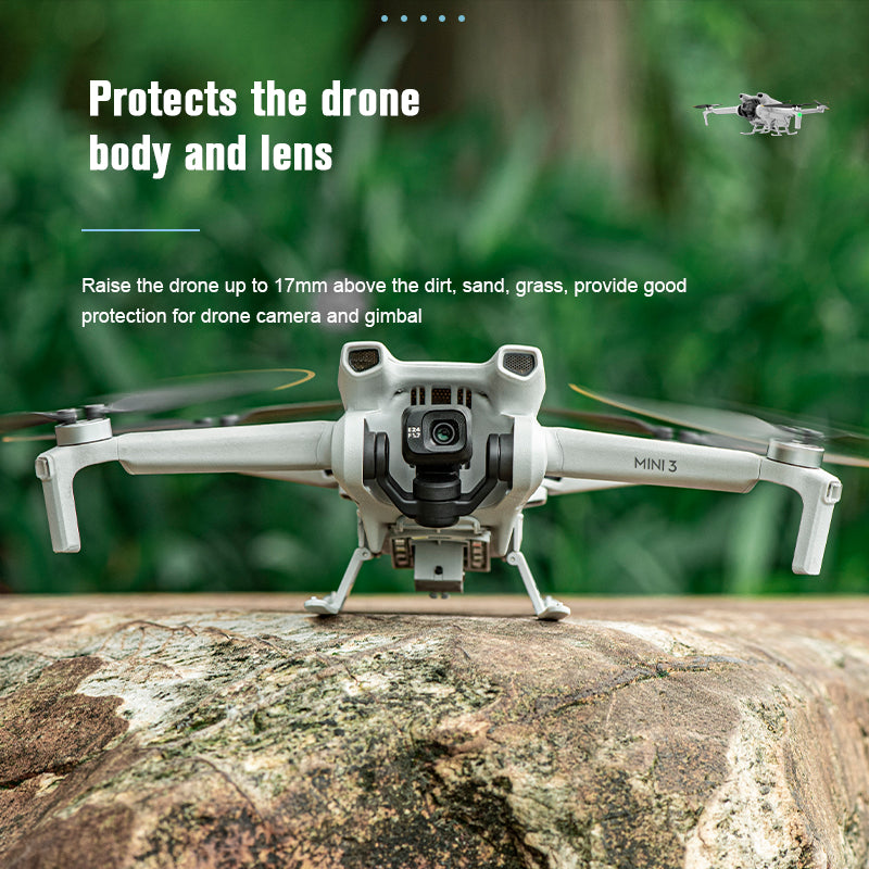 STARTRC 1116281 For DJI Mini 3 RC Drone Landing Gear Foldable LED Light Shockrpoof Landing Gear Landing Leg