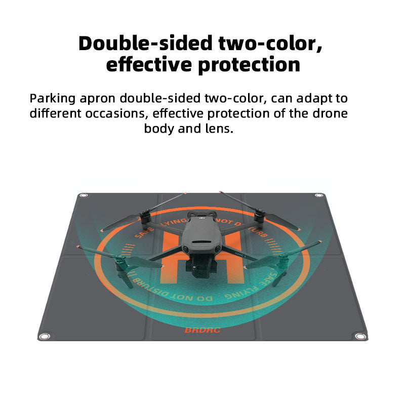 BRDRC Parking Apron Pad for DJI Mini 3 Pro / Avata / Air 2 / Mini 2 / Mini SE / Mavic Mini 65cm PU Leather Drone Landing Pad