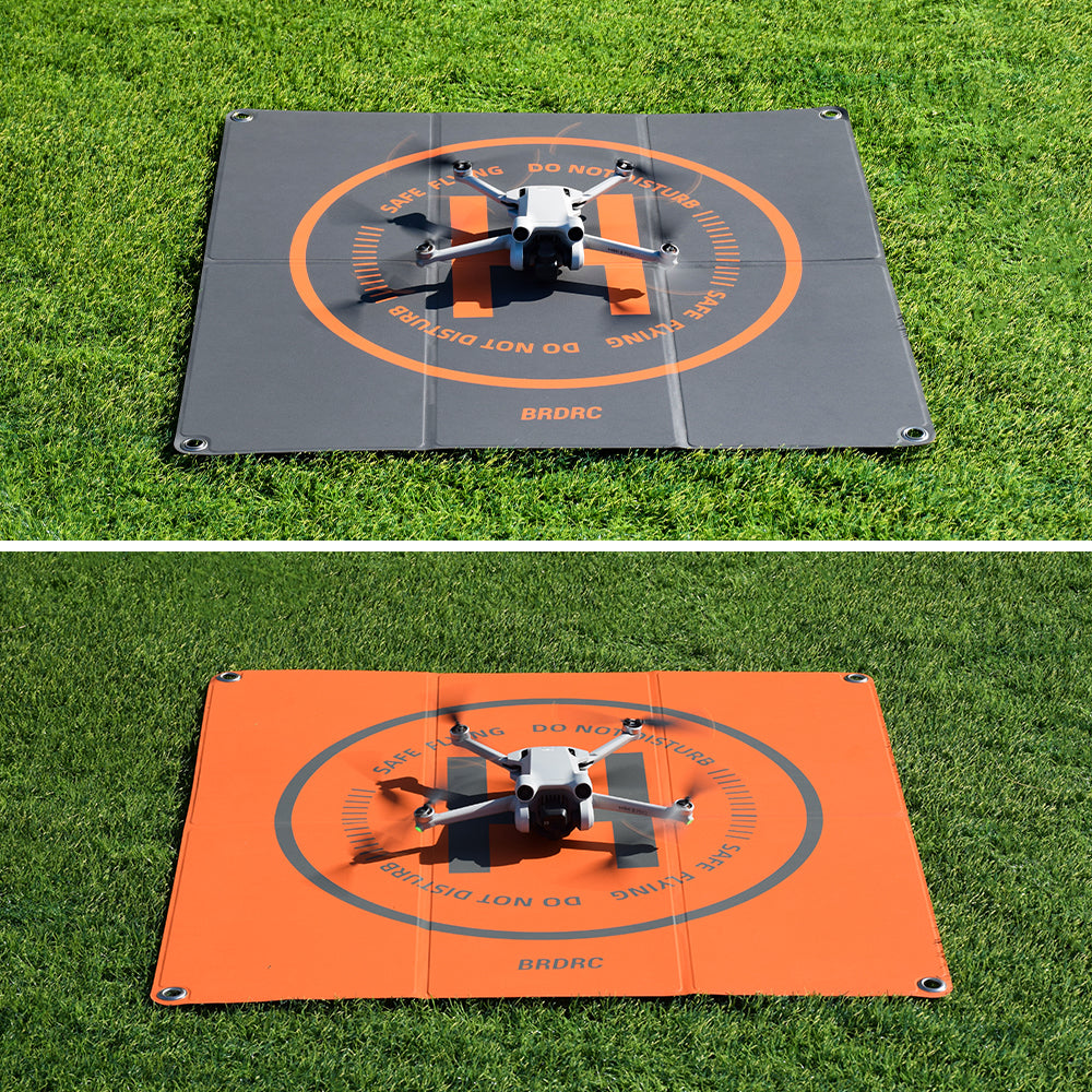 BRDRC Parking Apron Pad for DJI Mini 3 Pro / Avata / Air 2 / Mini 2 / Mini SE / Mavic Mini 65cm PU Leather Drone Landing Pad