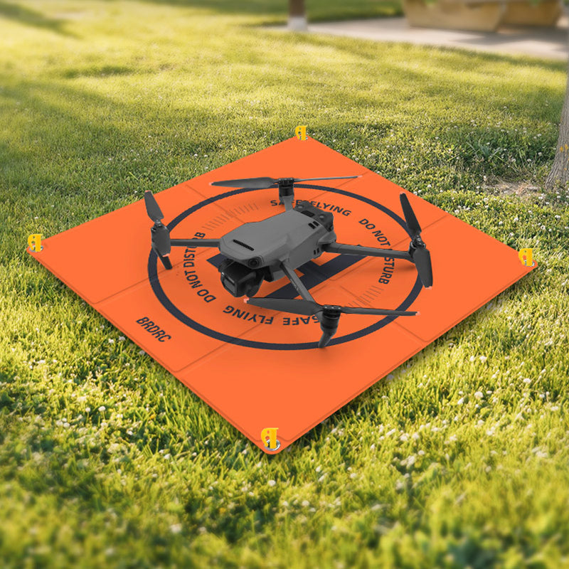 BRDRC Parking Apron Pad for DJI Mini 3 Pro / Avata / Air 2 / Mini 2 / Mini SE / Mavic Mini 65cm PU Leather Drone Landing Pad