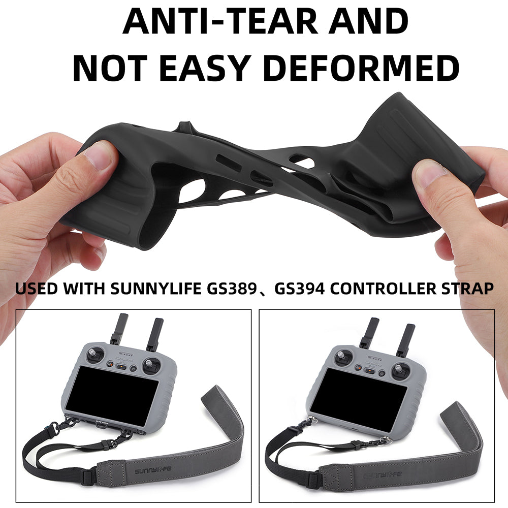 SUNNYLIFE BHT677 Silicone Case for DJI RC 2 Controller Drop-proof Protective Shell (without Sunhood) - Grey
