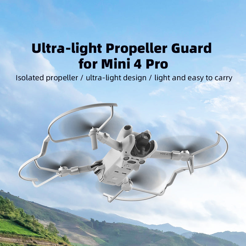 BRDRC For DJI Mini 4 Pro 4Pcs / Set Drone Propeller Guard PC Anti-collision Protection Rings
