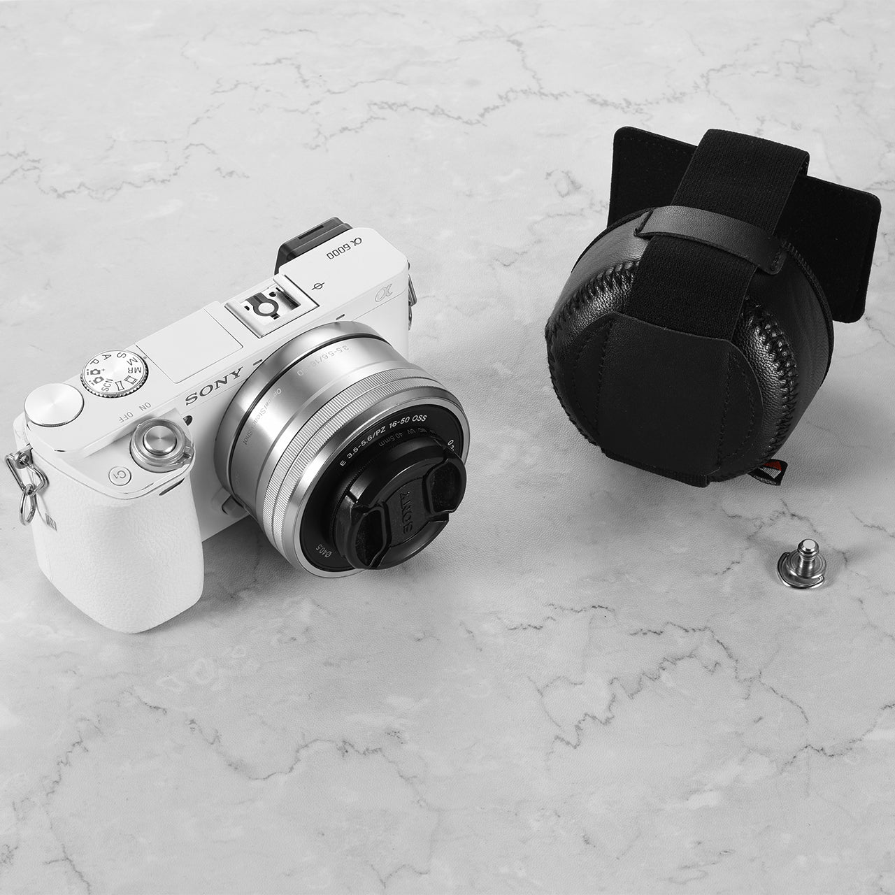 PU Leather Protective Case for SLR Camera Lens - Size: S