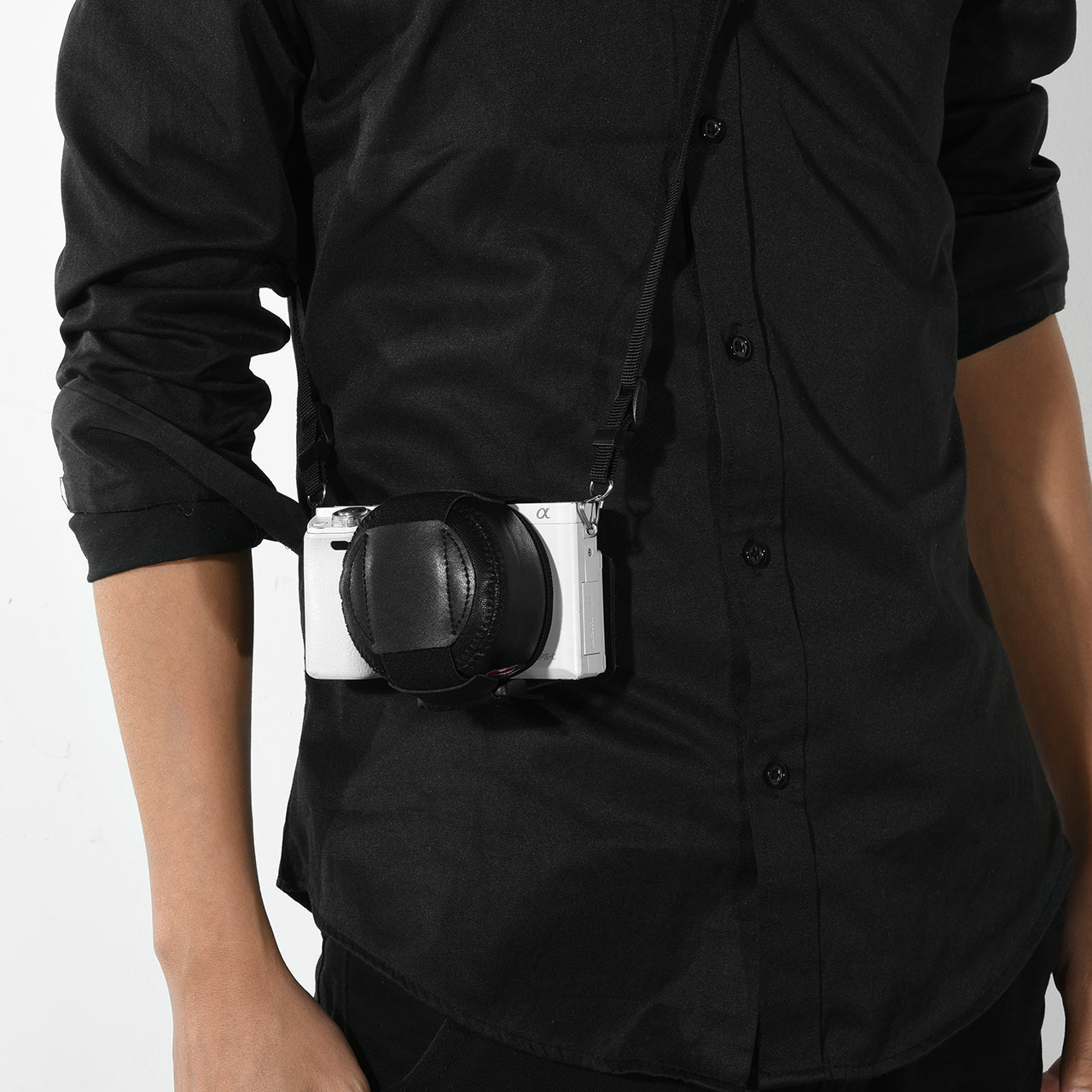 PU Leather Protective Case for SLR Camera Lens - Size: S