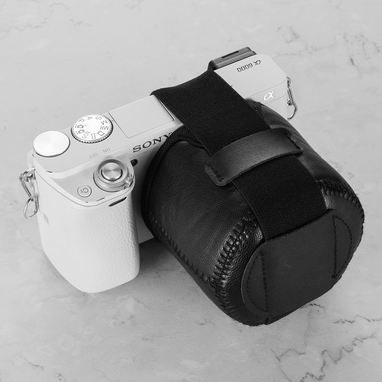 PU Leather Protective Case for SLR Camera Lens - Size: L