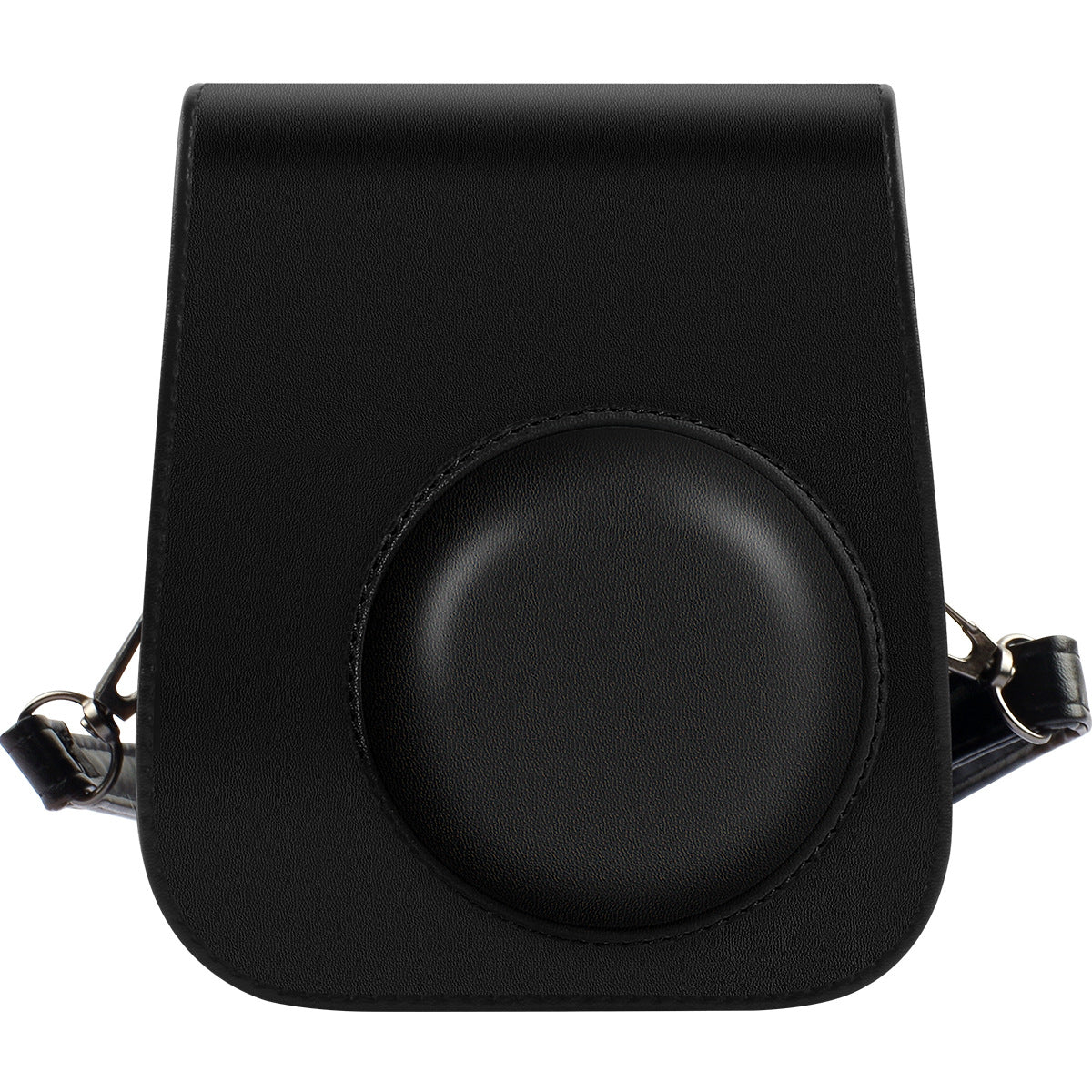 Leather Bag Protective Case with Removable Adjustable Strap for Fujifilm Instax Mini 11 Instant Camera - Black
