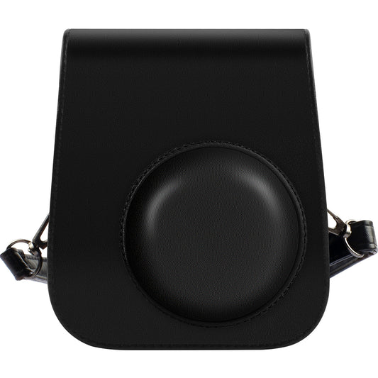 Leather Bag Protective Case with Removable Adjustable Strap for Fujifilm Instax Mini 11 Instant Camera - Black