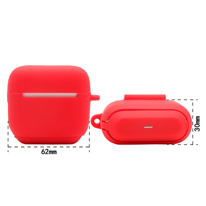 Uniqkart for Insta360 GO Camera Charging Case Soft Silicone Protective Cover Anti-drop Case with Carabiner - Rose