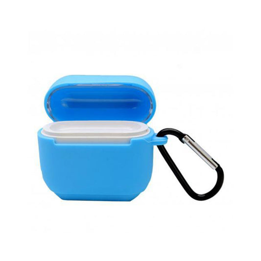Uniqkart for Insta360 GO Camera Charging Case Soft Silicone Protective Cover Anti-drop Case with Carabiner - Blue