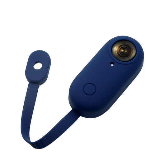 Uniqkart for Insta360 GO Portable Camera Protective Cover Magnetic Design Anti-drop Soft Silicone Case - Midnight Blue