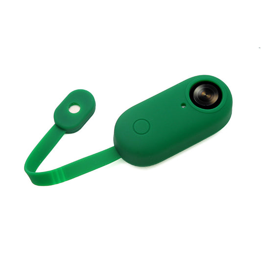Uniqkart for Insta360 GO Portable Camera Protective Cover Magnetic Design Anti-drop Soft Silicone Case - Dark Green
