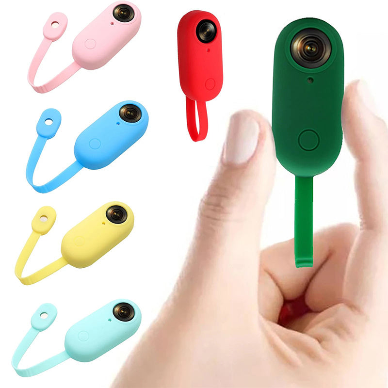 Uniqkart for Insta360 GO Portable Camera Protective Cover Magnetic Design Anti-drop Soft Silicone Case - Dark Green