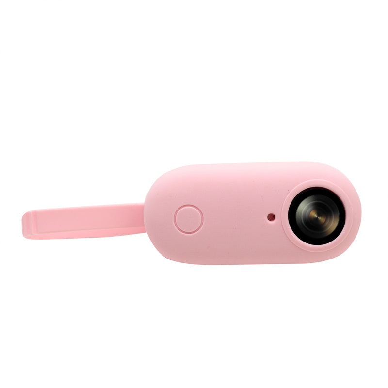 Uniqkart for Insta360 GO Portable Camera Protective Cover Magnetic Design Anti-drop Soft Silicone Case - Pink