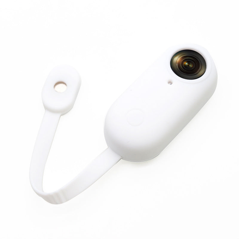 Uniqkart for Insta360 GO Portable Camera Protective Cover Magnetic Design Anti-drop Soft Silicone Case - White