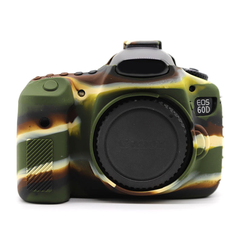 Silicone Case for Canon EOS 60D, Dust-proof Anti-drop Digital Camera Protective Cover - Camouflage