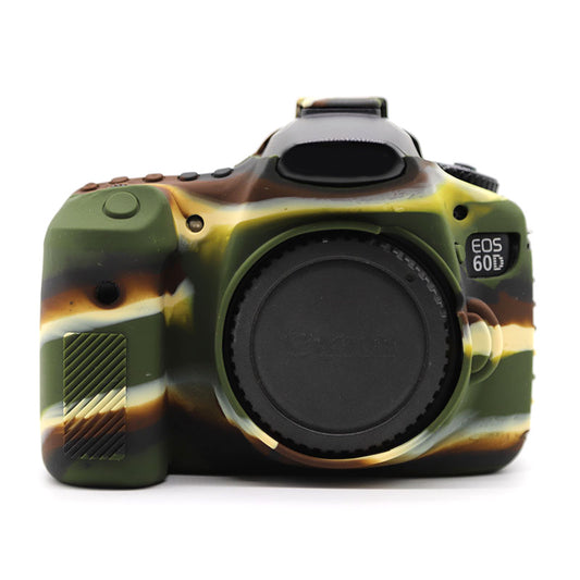 Silicone Case for Canon EOS 60D, Dust-proof Anti-drop Digital Camera Protective Cover - Camouflage