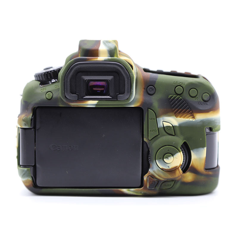 Silicone Case for Canon EOS 60D, Dust-proof Anti-drop Digital Camera Protective Cover - Camouflage
