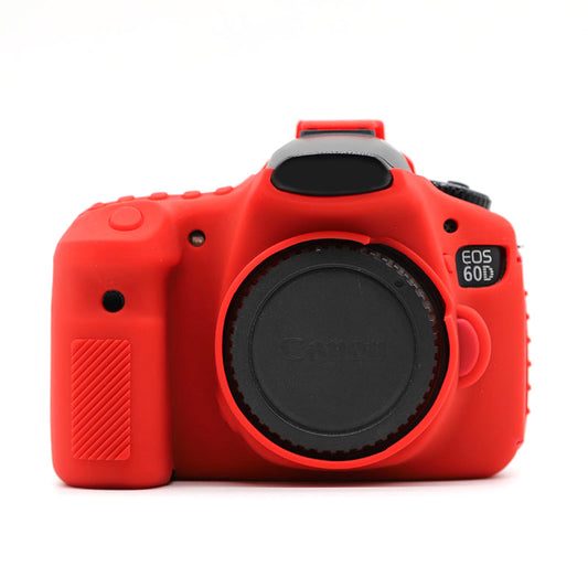 Silicone Case for Canon EOS 60D, Dust-proof Anti-drop Digital Camera Protective Cover - Red