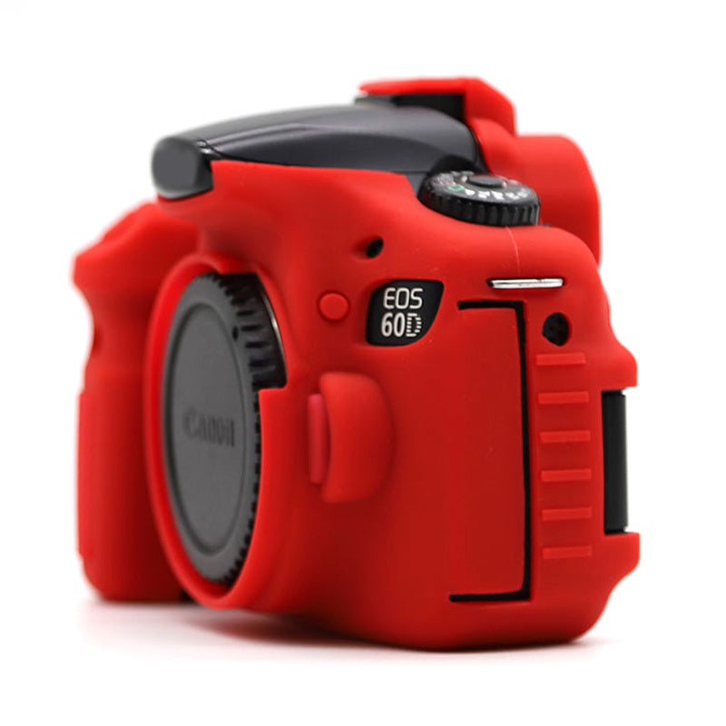 Silicone Case for Canon EOS 60D, Dust-proof Anti-drop Digital Camera Protective Cover - Red