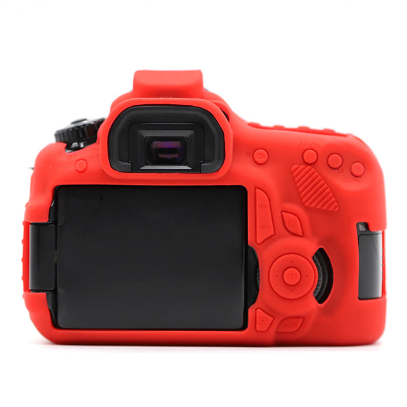 Silicone Case for Canon EOS 60D, Dust-proof Anti-drop Digital Camera Protective Cover - Red