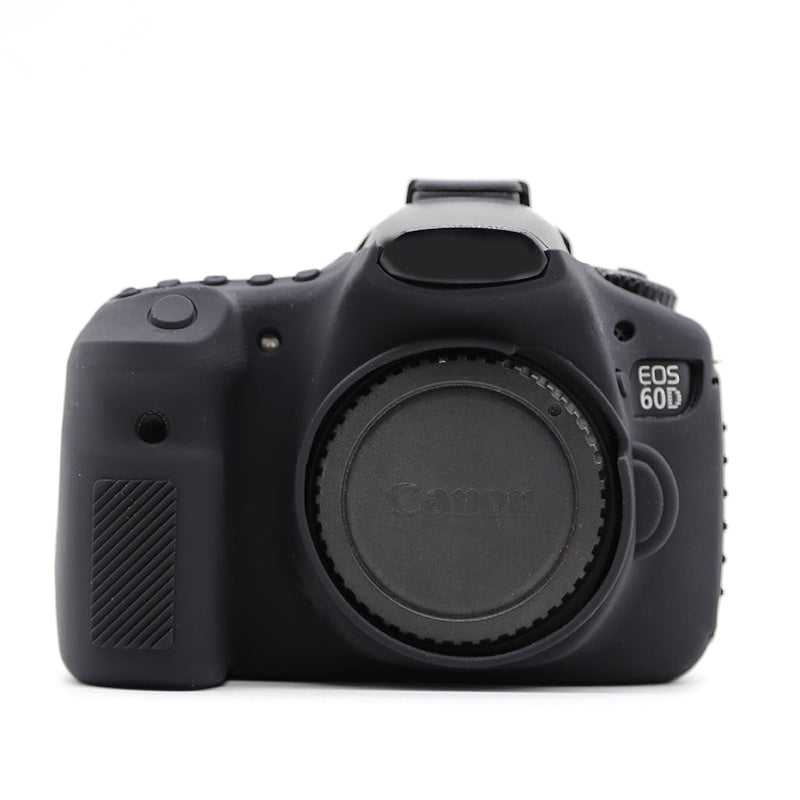 Silicone Case for Canon EOS 60D, Dust-proof Anti-drop Digital Camera Protective Cover - Black