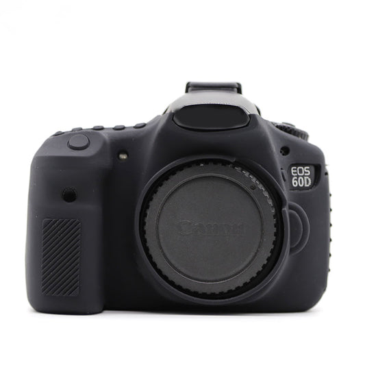 Silicone Case for Canon EOS 60D, Dust-proof Anti-drop Digital Camera Protective Cover - Black