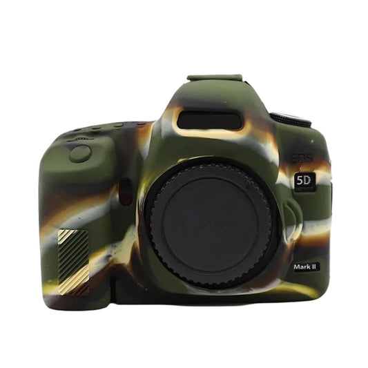 Silicone Case for Canon EOS 5D2 / 5D Mark II, DSLR Camera Bag Anti-scratch Protective Cover - Camouflage