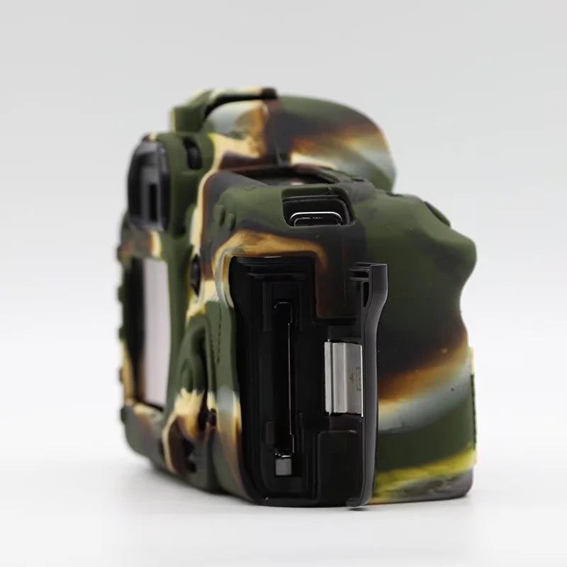 Silicone Case for Canon EOS 5D2 / 5D Mark II, DSLR Camera Bag Anti-scratch Protective Cover - Camouflage