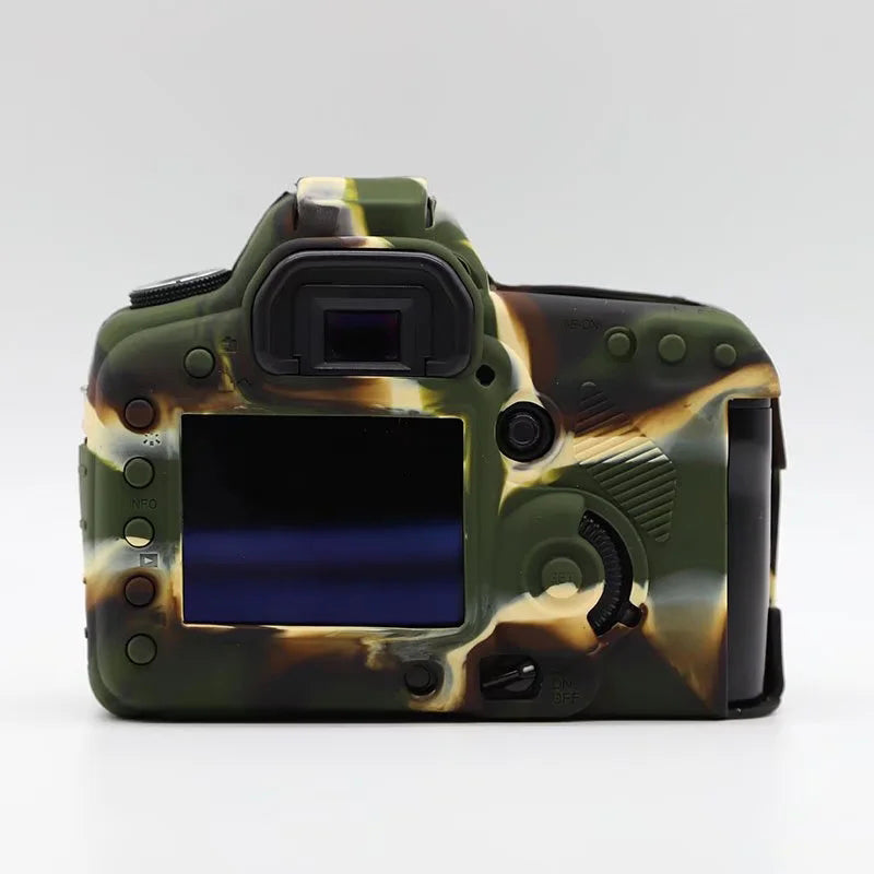 Silicone Case for Canon EOS 5D2 / 5D Mark II, DSLR Camera Bag Anti-scratch Protective Cover - Camouflage
