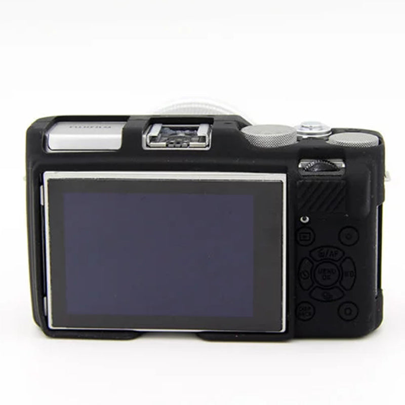 Uniqkart for Fujifilm XA3 / XA10 / XA5 / XA20 Soft Silicone Camera Case Protector Anti-scratch Camera Body Cover - Black