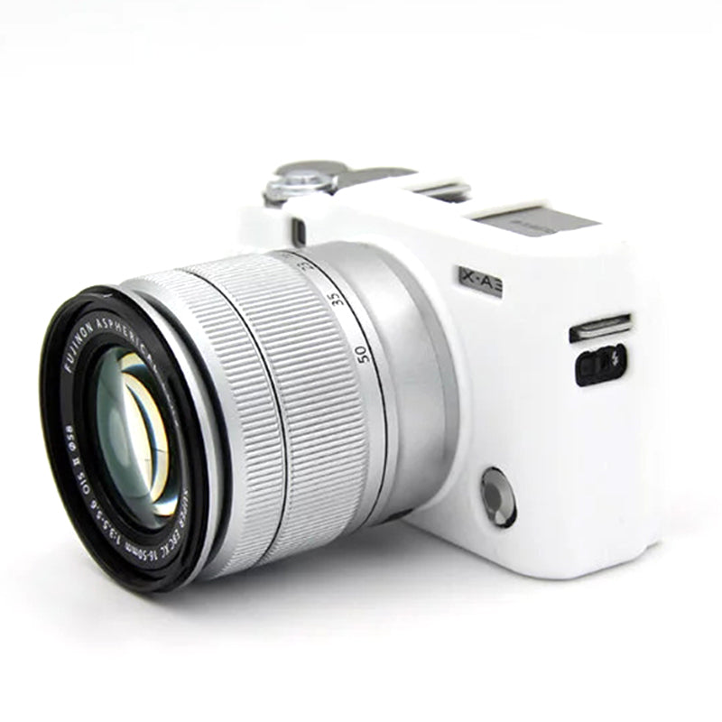 Uniqkart for Fujifilm XA3 / XA10 / XA5 / XA20 Soft Silicone Camera Case Protector Anti-scratch Camera Body Cover - White